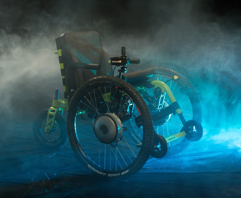 SD Motion powered wheelchair attachment, today