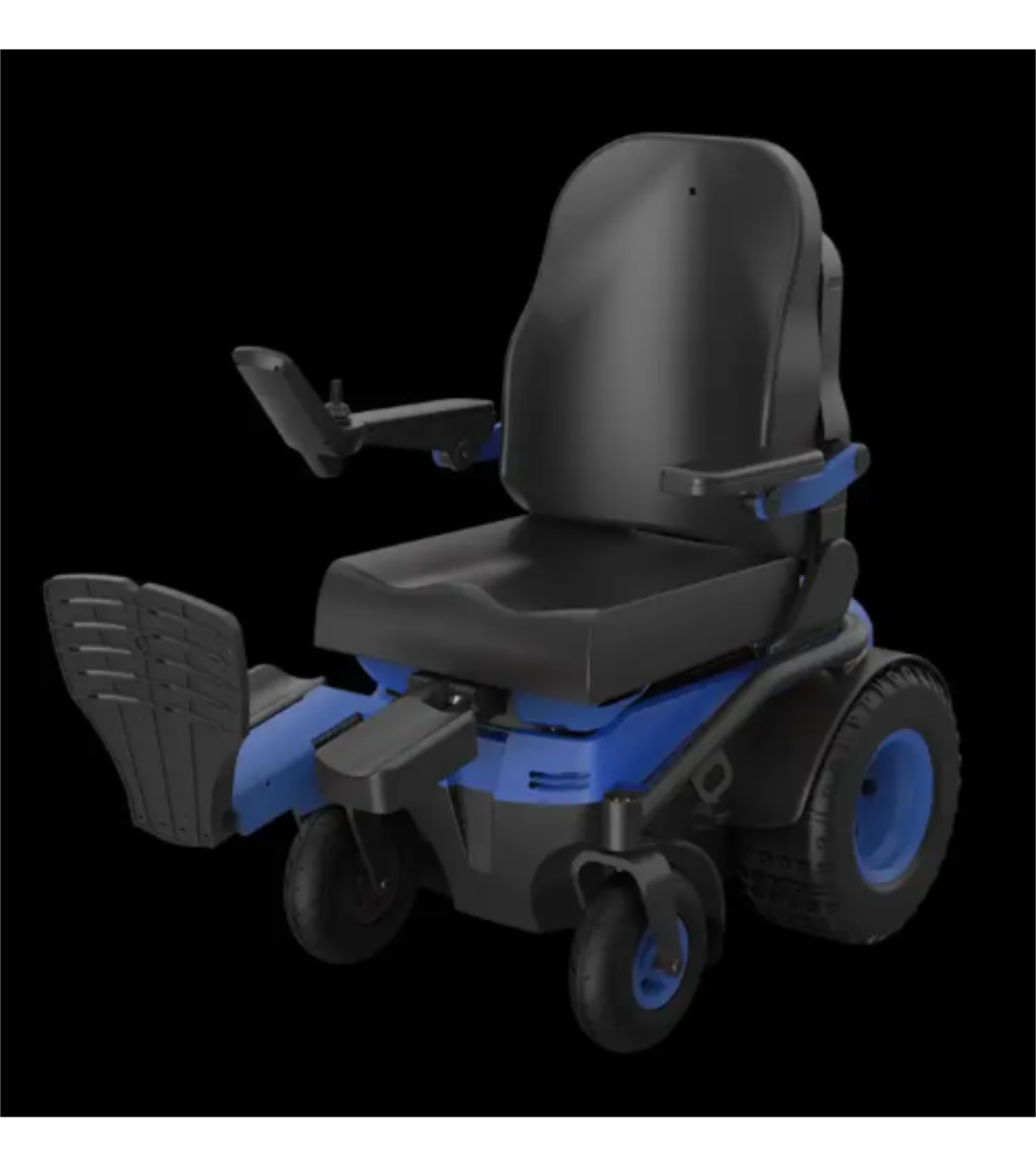 Raised leg rests. Built for all-day comfort.